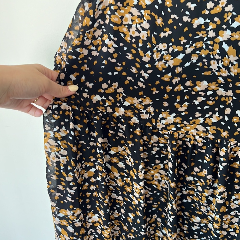 PATTERNED MIDI DRESS - Picture 6 of 9